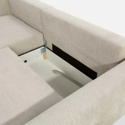 Narożniki|inny Narożnik rozkładany beżowy HORTA lewy