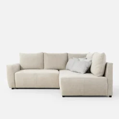 inny Narożnik rozkładany beżowy HORTA prawy