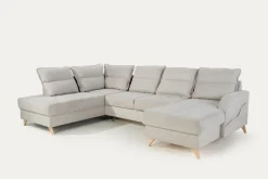 Narożnik rozkładany beżowy HAMAR prawy