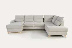 Narożniki| Narożnik rozkładany beżowy HAMAR lewy