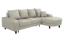 Narożniki|Comfort Line Narożnik rozkładany beżowy NAPOLI prawy