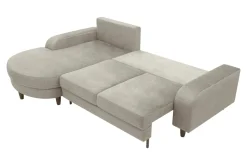 Narożniki|Comfort Line Narożnik rozkładany beżowy NAPOLI lewy