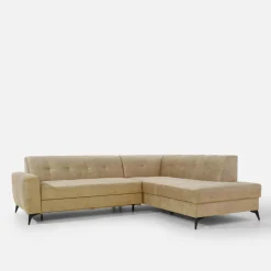 inny Narożnik rozkładany beżowy STORN prawy