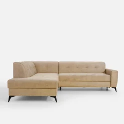 inny Narożnik rozkładany beżowy STORN lewy