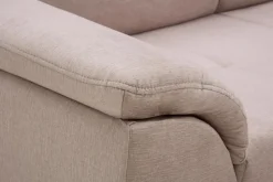 Exline Narożnik rozkładany beżowy z regulowanymi zagłówkami PABLO NEW prawy