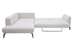 Instilo Narożnik rozkładany boucle beżowy ZURICH prawy