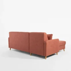 Narożniki|Exline Narożnik rozkładany brzoskwiniowy VOLARE