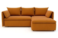 New Form Narożnik rozkładany bursztynowy SUNNY prawy