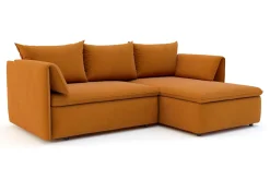 New Form Narożnik rozkładany bursztynowy SUNNY prawy