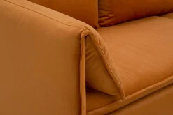 New Form Narożnik rozkładany bursztynowy SUNNY prawy