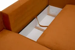 New Form Narożnik rozkładany bursztynowy SUNNY