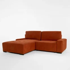 Narożniki|Exline Narożnik rozkładany ceglasty COMODO lewy