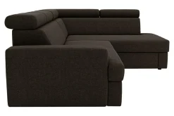 Fresh Narożnik rozkładany ciemnobrązowy COMO prawy