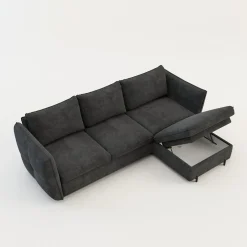 Narożniki|Instilo Narożnik rozkładany ciemnoszary BALOO