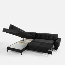 inny Narożnik rozkładany ciemnoszary STORN lewy