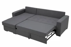 Exline Narożnik rozkładany ciemnoszary MEDINA