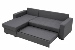 Exline Narożnik rozkładany ciemnoszary MEDINA