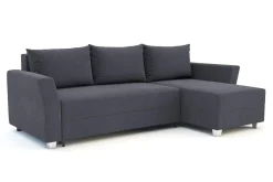 Fresh Narożnik rozkładany ciemnoszary LATTE