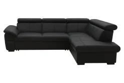 Narożniki|Trend Line Narożnik rozkładany czarny TOWN prawy