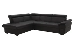 Narożniki|Trend Line Narożnik rozkładany czarny TOWN lewy