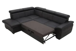 Narożniki|Trend Line Narożnik rozkładany czarny TOWN lewy