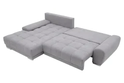 Narożniki|Softi Narożnik rozkładany DL pikowany szary prawy WAVE