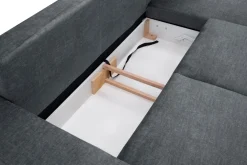 Comfort Line Narożnik rozkładany grafit NAPOLI prawy