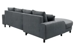 Comfort Line Narożnik rozkładany grafit NAPOLI lewy