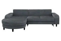 Comfort Line Narożnik rozkładany grafit NAPOLI lewy