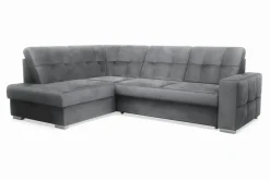 Exline Narożnik rozkładany grafitowy TRENTON lewy