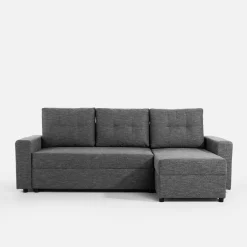 Exline Narożnik rozkładany grafitowy ROBIN