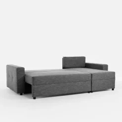 Exline Narożnik rozkładany grafitowy ROBIN