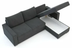 Narożniki| Narożnik rozkładany grafitowy GIANI