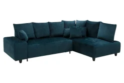 Narożniki|Comfort Line Narożnik rozkładany granatowy CALPE prawy