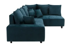 Narożniki|Comfort Line Narożnik rozkładany granatowy CALPE prawy