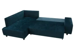 Comfort Line Narożnik rozkładany granatowy CALPE lewy
