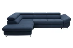 Narożniki|Instilo Narożnik rozkładany granatowy FABIO prawy