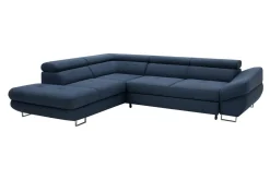 Narożniki|Instilo Narożnik rozkładany granatowy FABIO prawy