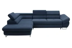 Narożniki|Instilo Narożnik rozkładany granatowy FABIO prawy