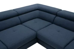 Narożniki|Instilo Narożnik rozkładany granatowy FABIO prawy