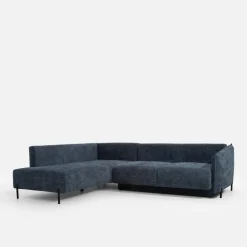 Narożnik rozkładany granatowy MARSYLIA lewy