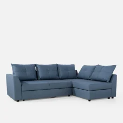 Narożniki|Exline Narożnik rozkładany granatowy SORINO prawy