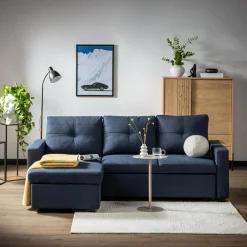 inny Narożnik rozkładany granatowy KOSEM