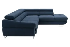 Instilo Narożnik rozkładany granatowy FABIO lewy