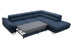 Instilo Narożnik rozkładany granatowy FABIO lewy