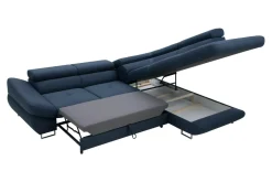 Instilo Narożnik rozkładany granatowy FABIO lewy