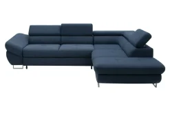 Instilo Narożnik rozkładany granatowy FABIO lewy