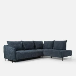 Narożnik rozkładany granatowy MARSYLIA prawy