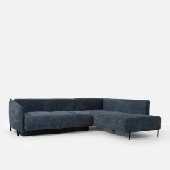 Narożnik rozkładany granatowy MARSYLIA prawy