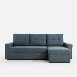 Narożniki|Exline Narożnik rozkładany granatowy ROBIN